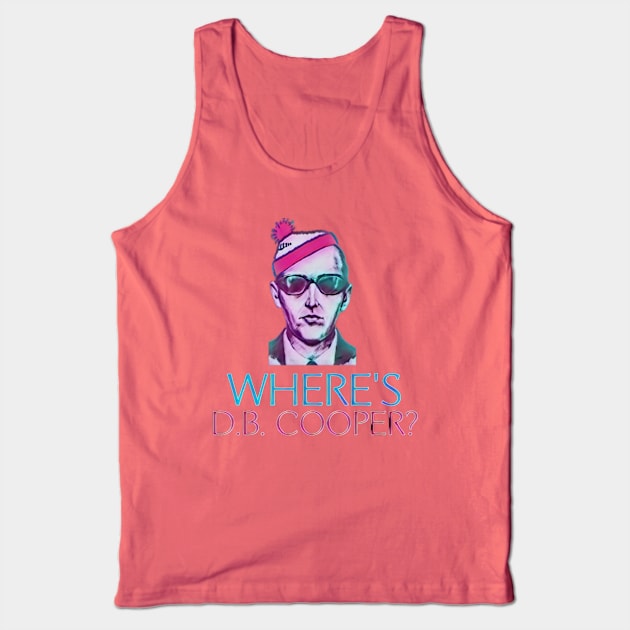 Where’s D.B. Cooper Tank Top by Kitta’s Shop